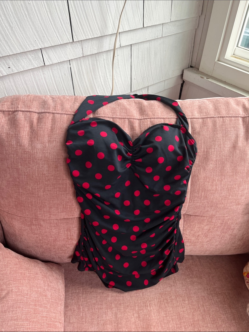 Retro Polka Dot One-Piece Swimsuit